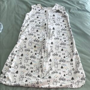 Halo White Sleep Sack Wearable Blanket with Nature Print